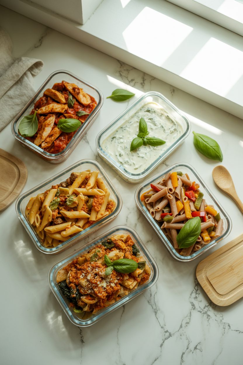 10 High Protein Pasta Meal Prep Recipes