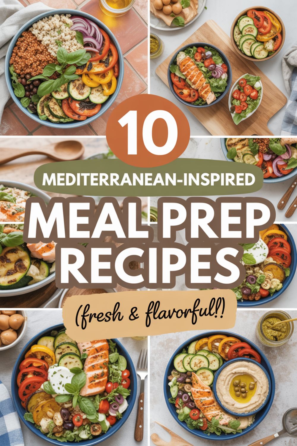 Mediterranean dinner spread